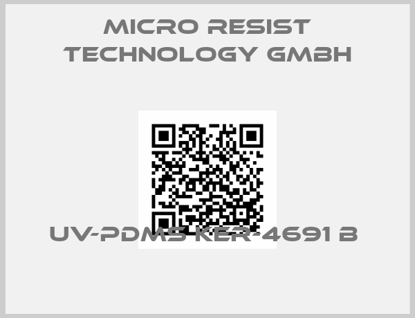 micro resist technology GmbH-UV-PDMS KER-4691 B 