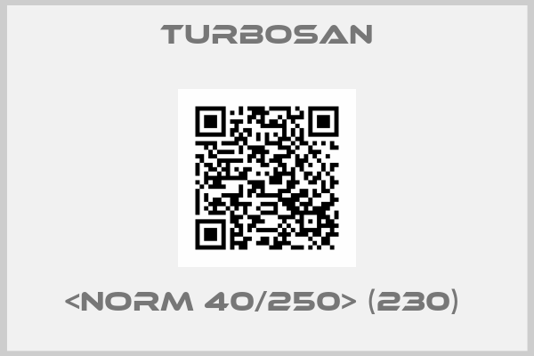 Turbosan-<NORM 40/250> (230) 