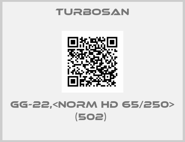 Turbosan-GG-22,<NORM HD 65/250> (502) 