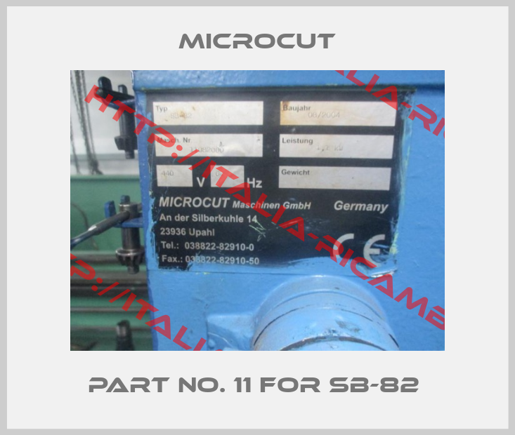Microcut-Part No. 11 For SB-82 