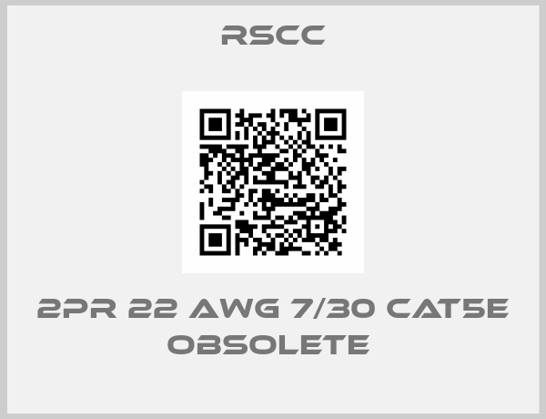 RSCC-2PR 22 AWG 7/30 CAT5E obsolete 