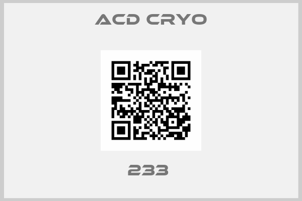 Acd Cryo-233 