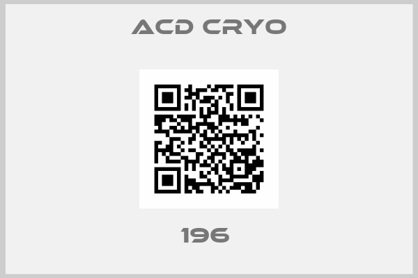 Acd Cryo-196 