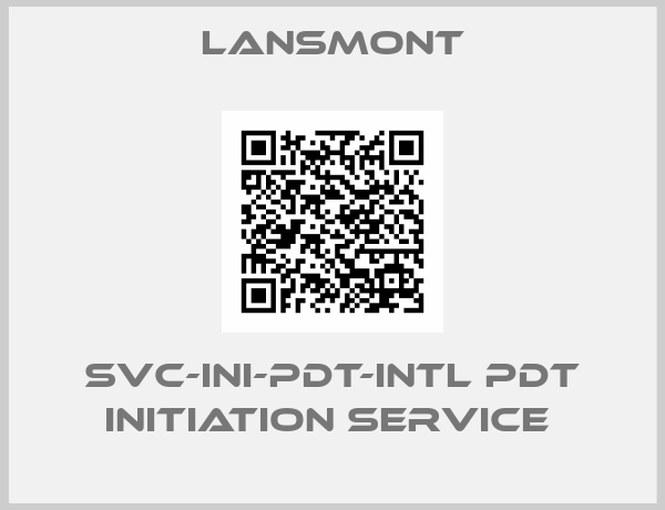 Lansmont-SVC-INI-PDT-INTL PDT Initiation Service 