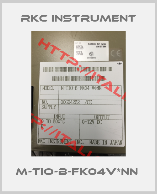 RKC INSTRUMENT-M-TIO-B-FK04V*NN 