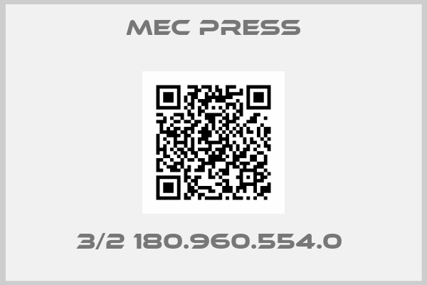MEC PRESS-3/2 180.960.554.0 