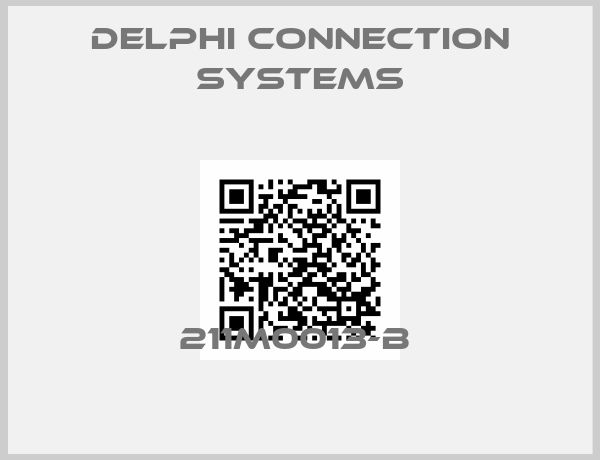 Delphi Connection Systems-211M0013-B 