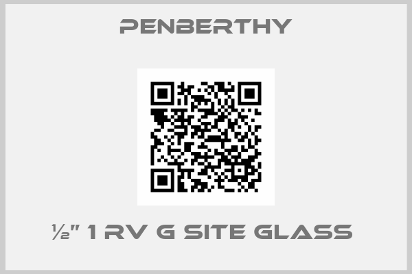Penberthy-½” 1 RV G SITE GLASS 