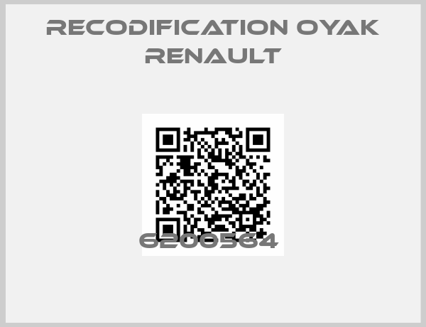 RECODIFICATION OYAK RENAULT-6200564 