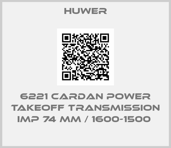 Huwer-6221 CARDAN POWER TAKEOFF TRANSMISSION IMP 74 MM / 1600-1500 