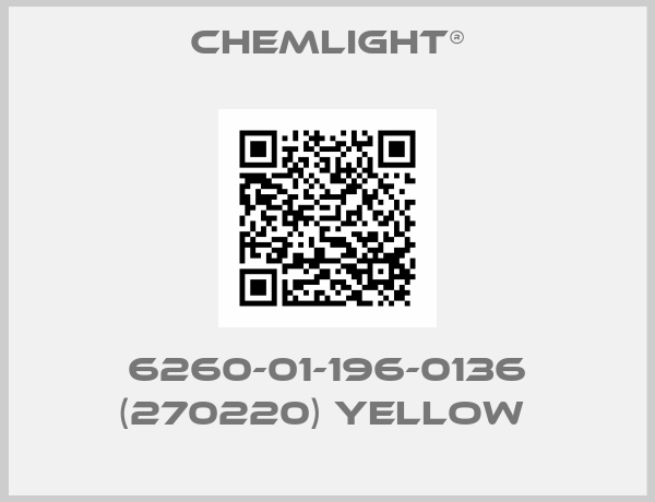 ChemLight®-6260-01-196-0136 (270220) YELLOW 