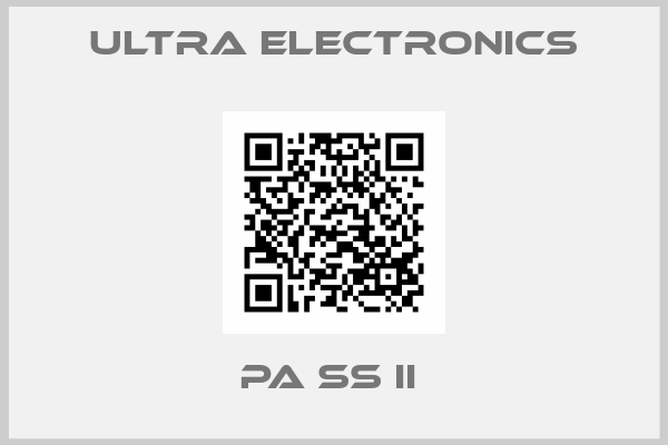 ULTRA ELECTRONICS-PA SS II 