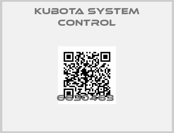 Kubota System Control-6630463 