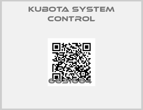Kubota System Control-6631664 