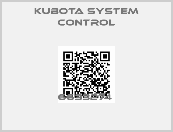 Kubota System Control-6633274 