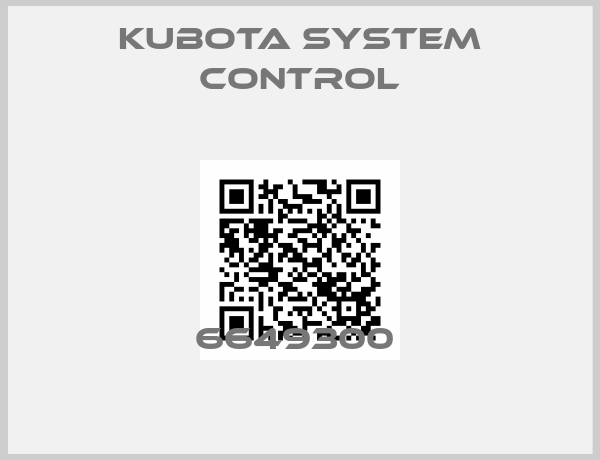 Kubota System Control-6649300 