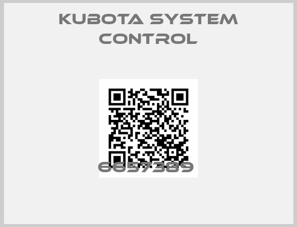 Kubota System Control-6657389 