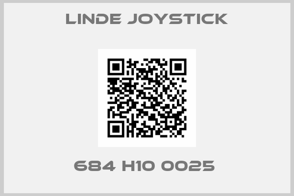 Linde Joystick-684 H10 0025 