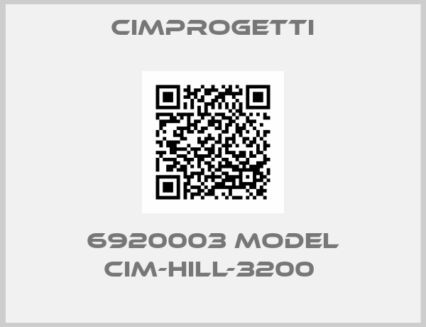 Cimprogetti-6920003 MODEL CIM-HILL-3200 