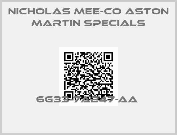 Nicholas Mee-Co Aston Martin Specials-6G33-7A247-AA 
