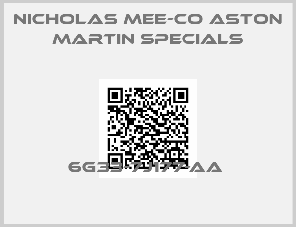 Nicholas Mee-Co Aston Martin Specials-6G33-7J177-AA 