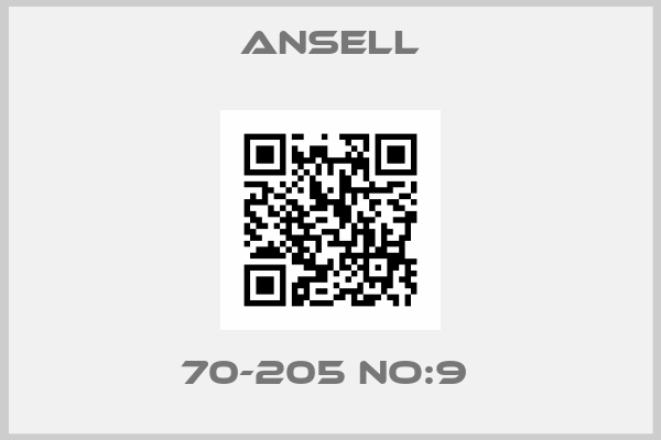 Ansell-70-205 NO:9 