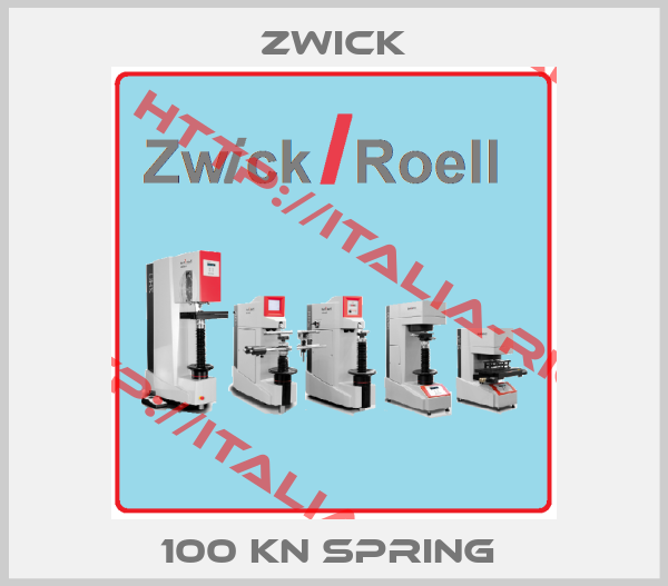Zwick-100 KN SPRING 
