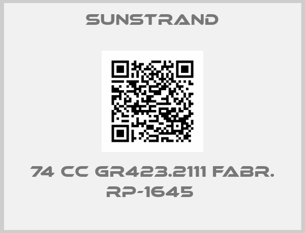 SUNSTRAND-74 CC GR423.2111 Fabr. RP-1645 