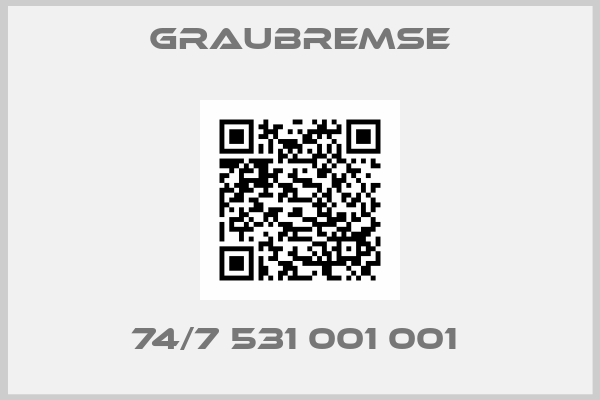 Graubremse-74/7 531 001 001 