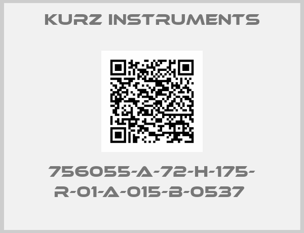 Kurz Instruments-756055-A-72-H-175- R-01-A-015-B-0537 