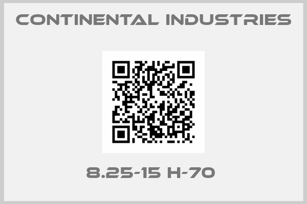 Continental Industries-8.25-15 H-70 