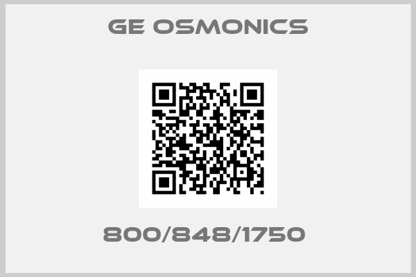 Ge Osmonics-800/848/1750 