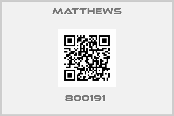 MATTHEWS-800191 