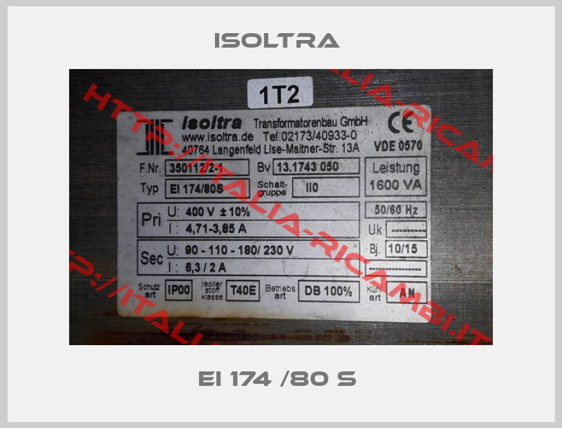Isoltra -EI 174 /80 S 