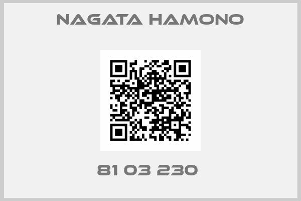 NAGATA HAMONO-81 03 230 