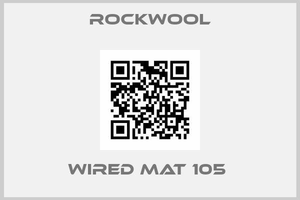 ROCKWOOL-WIRED MAT 105 