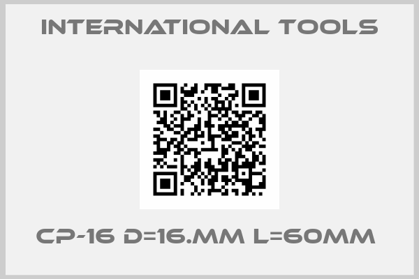 International Tools-CP-16 D=16.mm L=60mm 