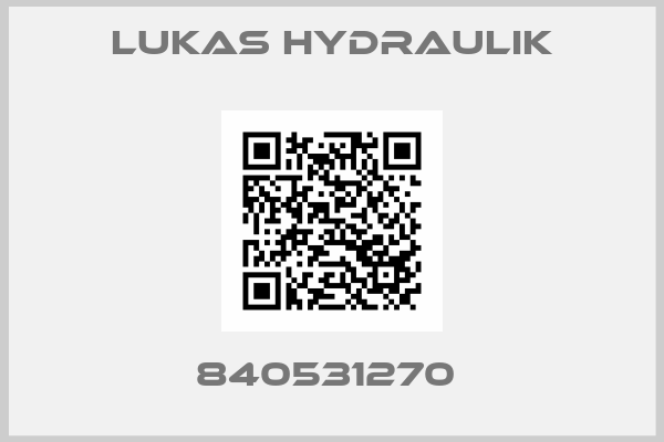 LUKAS HYDRAULIK-840531270 