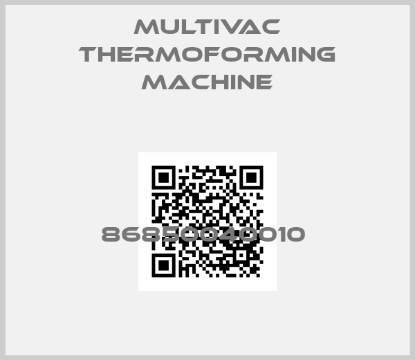 Multivac Thermoforming machine-86850040010 