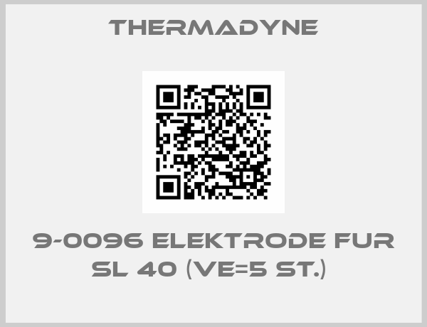 Thermadyne-9-0096 ELEKTRODE FUR SL 40 (VE=5 ST.) 