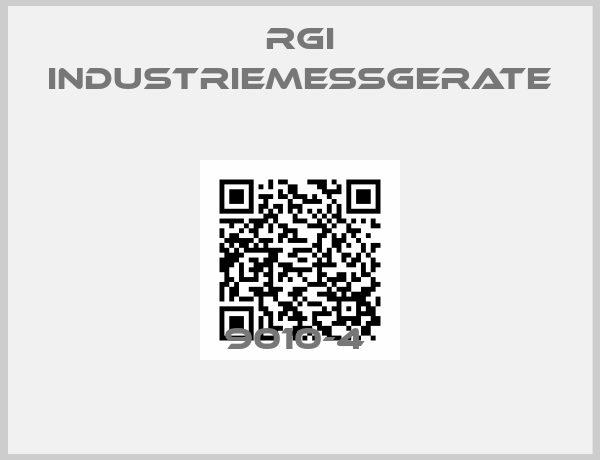 RGI Industriemessgerate-9010-4 