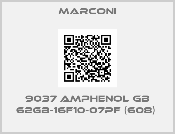 Marconi-9037 AMPHENOL GB 62GB-16F10-07PF (608) 