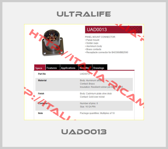 Ultralife-UAD0013