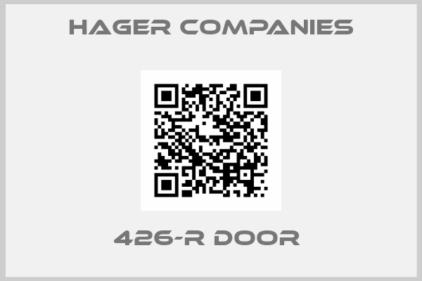 HAGER COMPANIES-426-R DOOR 