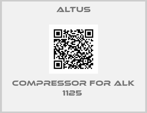 Altus-Compressor For ALK 1125 