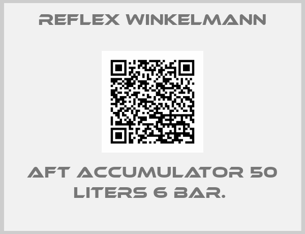 Reflex Winkelmann-AFT ACCUMULATOR 50 LITERS 6 BAR. 