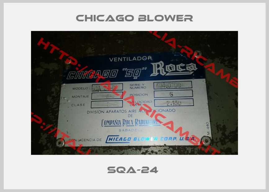 Chicago Blower-SQA-24 