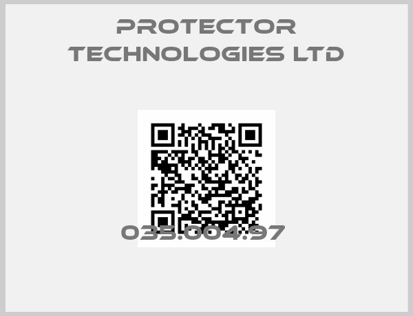 Protector Technologies Ltd-035.004.97 