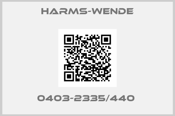 Harms-Wende-0403-2335/440 