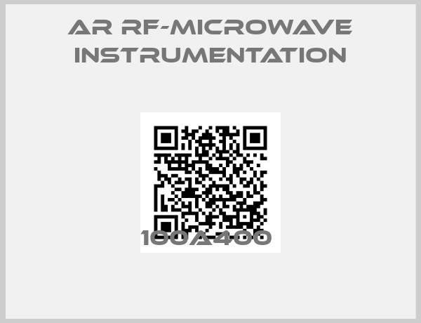 AR RF-Microwave Instrumentation-100A400 